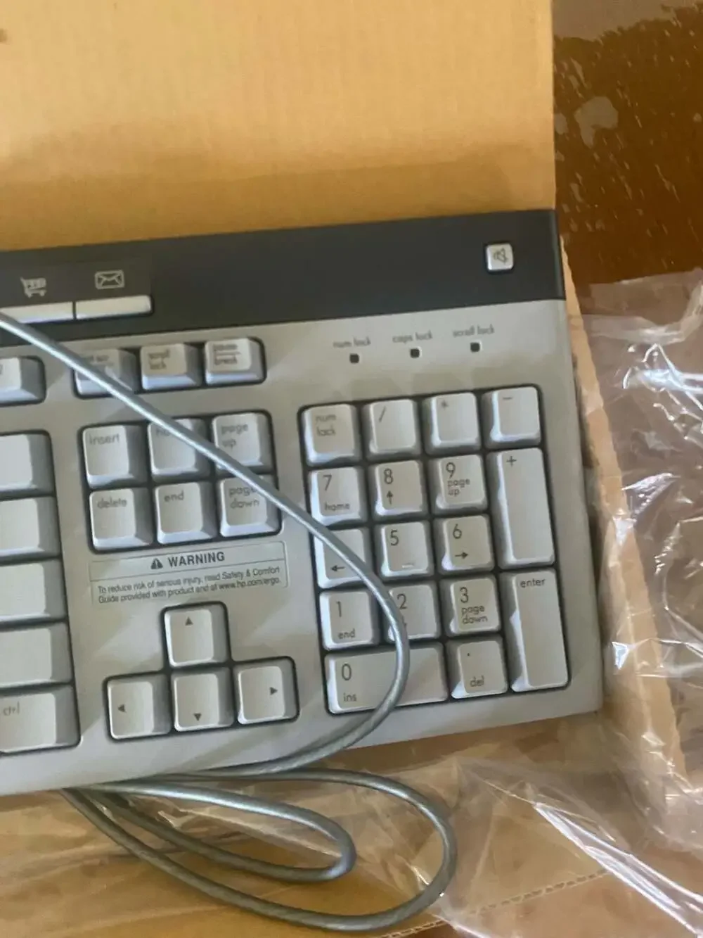 HP Desktop Computer Wired PS/2 Keyboard Model 5183 (P/N 5187-1767)